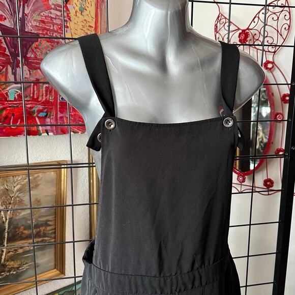 forever 21 black overalls jumpsuit - Picture 2 of 3